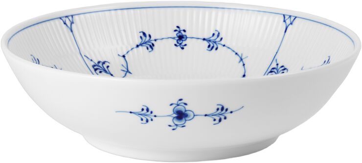 Musselmalet Riflet skål, 110 cl