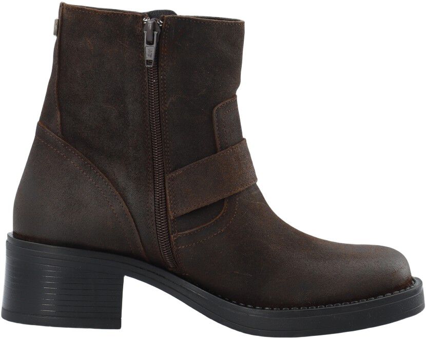 CASRIKKE Biker Boot W. Inside Zip Vintage Suede