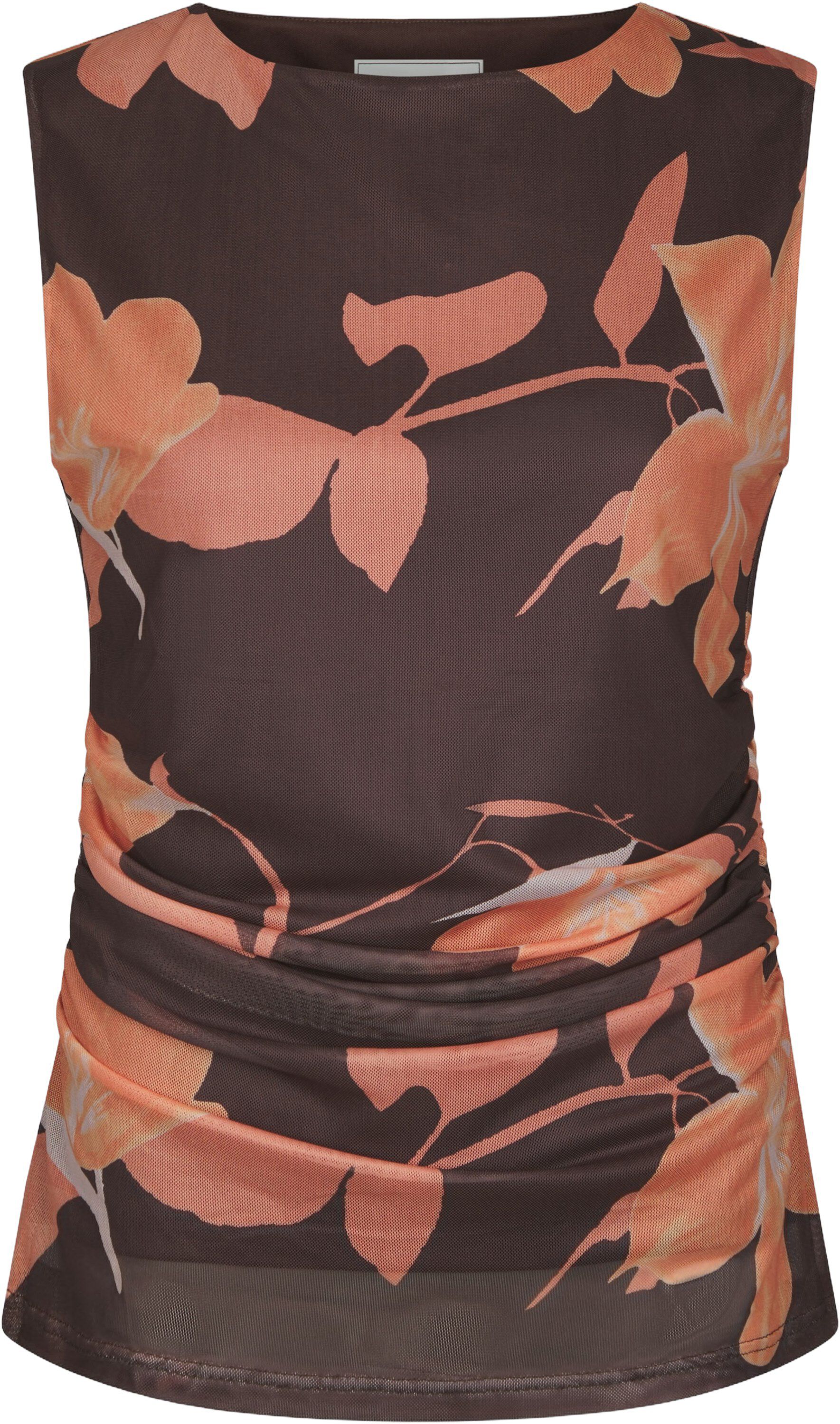 Liblana Flower Mesh Top