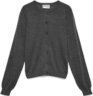 AWCARA LS O-NECK WOOL CARDIGAN NOOS