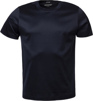 Navy Blue Filo di Scozia T-shirt