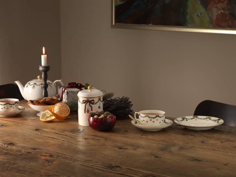 Star Fluted Christmas 19 cm tallrik