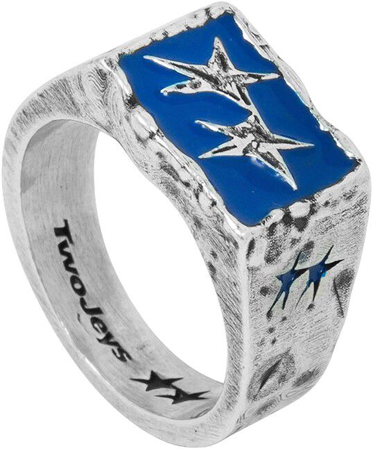 Ignorant Icon Ring Blue