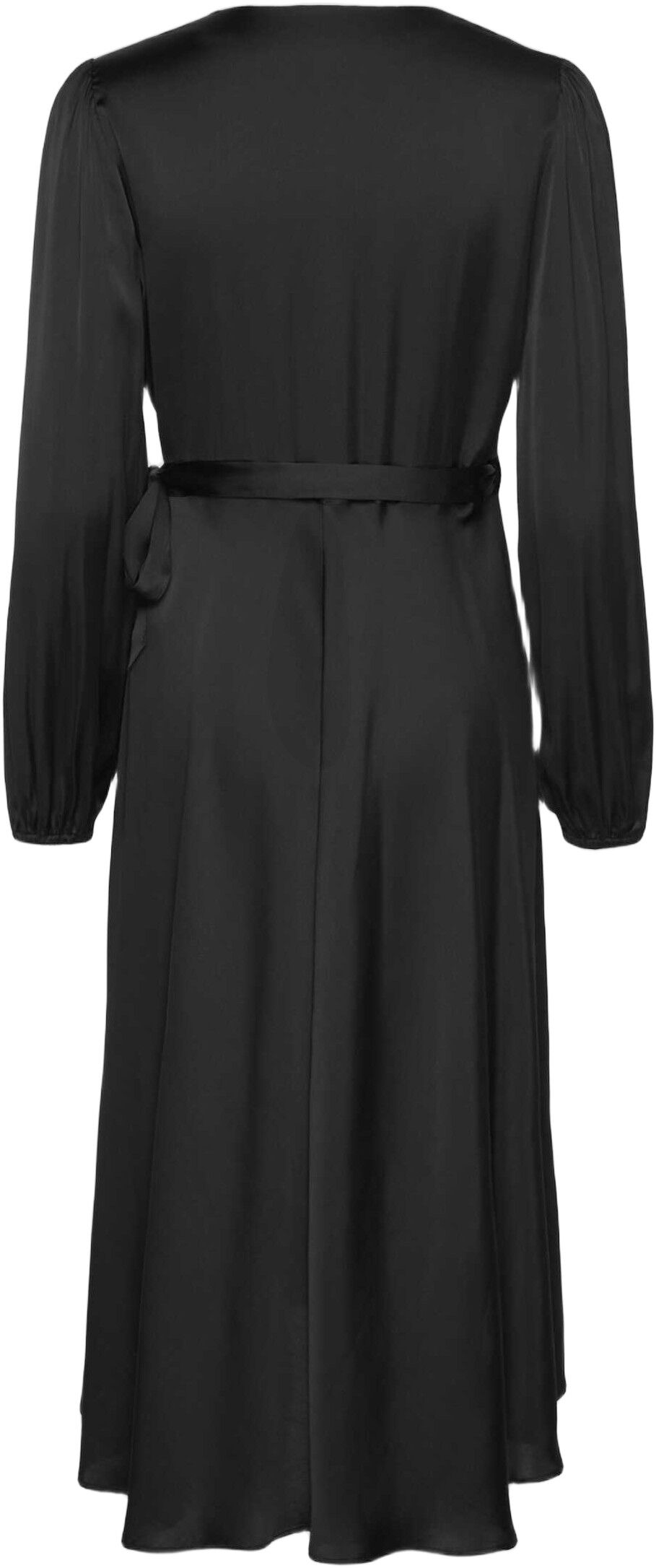 RWSatina LS Wrap Dress