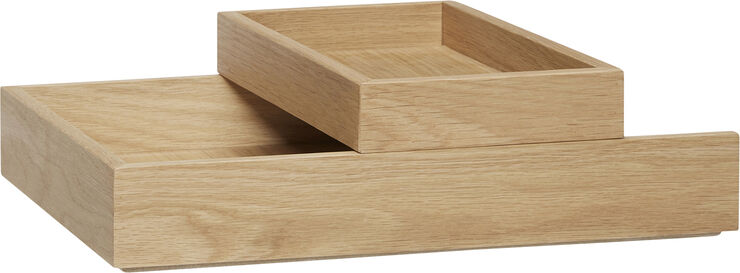 Rail Desk Organiser Natural set of 2