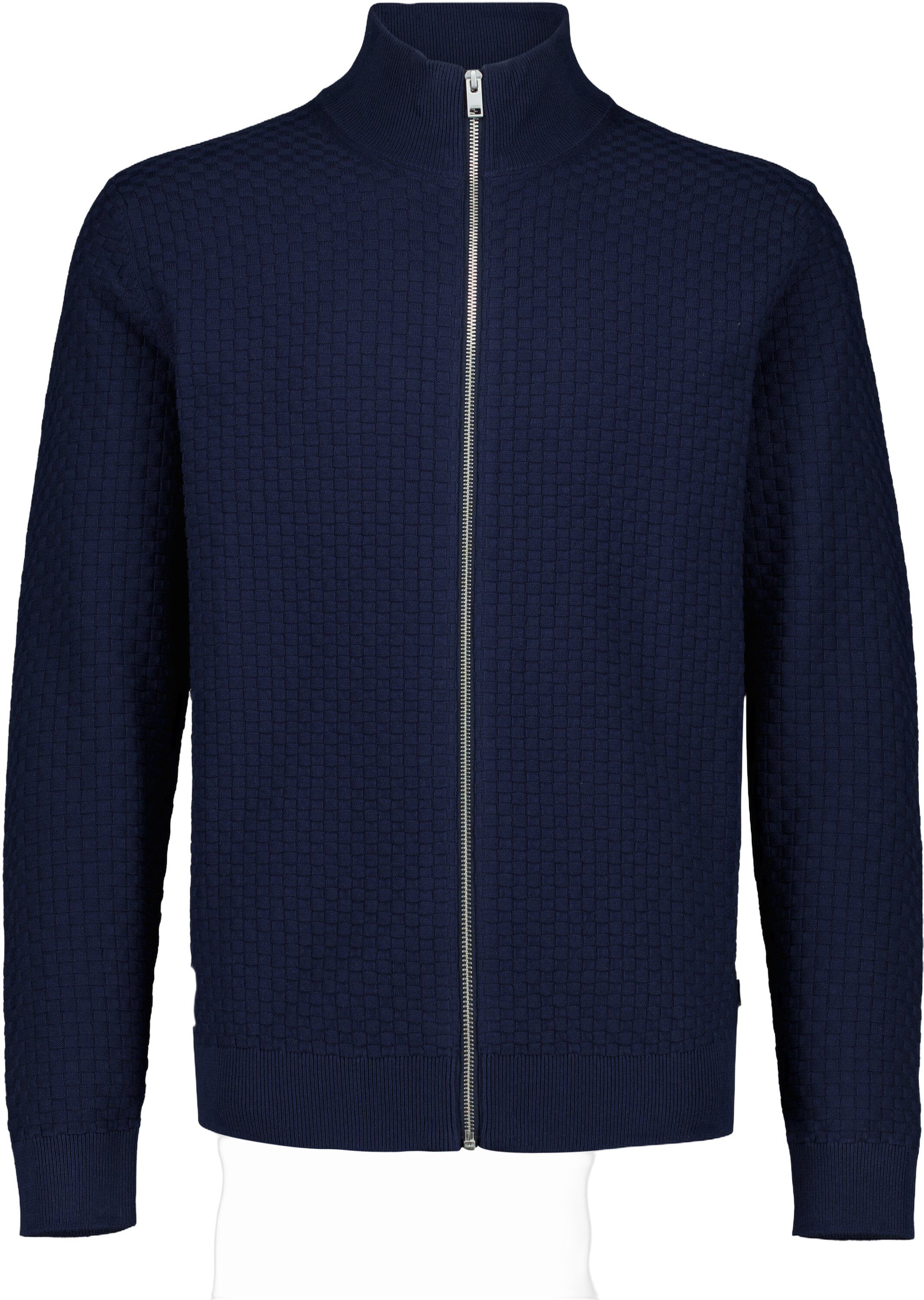 Knitted zip cardigan