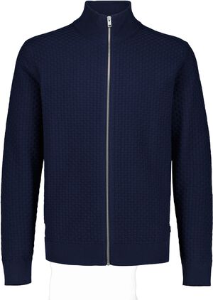 Knitted zip cardigan