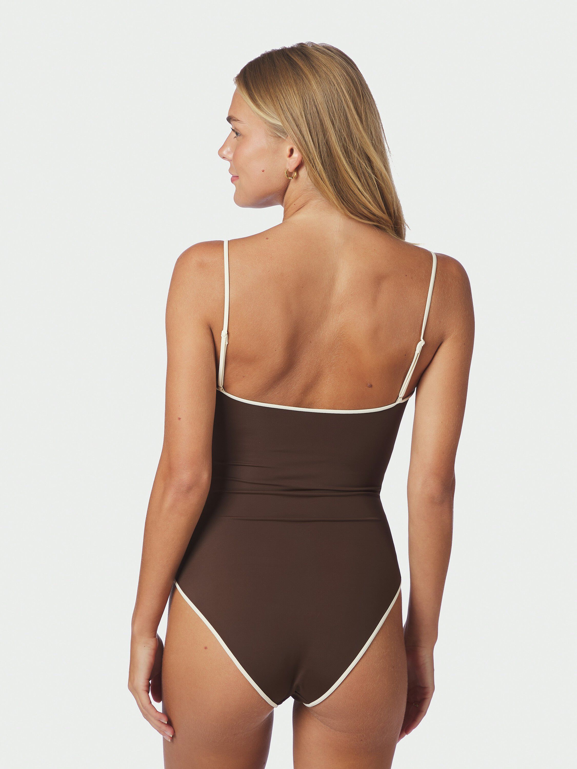 Felice Solid Contrast Swimsuit