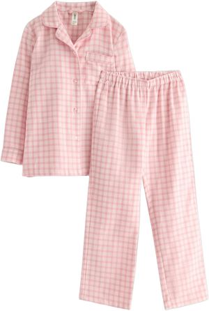 Hyggeligt pyjamassæt i flannel med