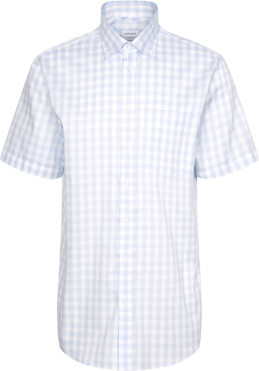 Business shirt Regular 1/2 Button-down Check