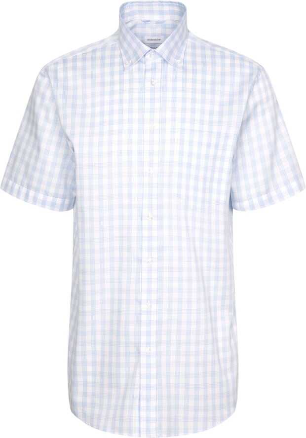 Business shirt Regular 1/2 Button-down Check