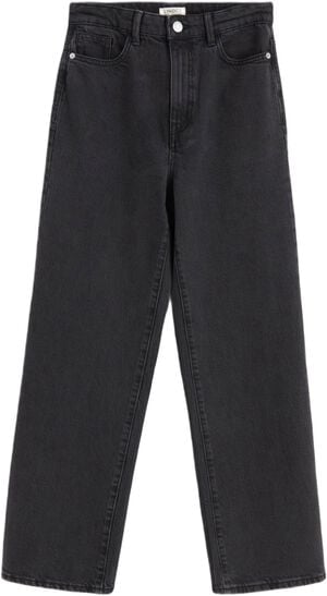 Jeans med hög midja i bomullsdenim