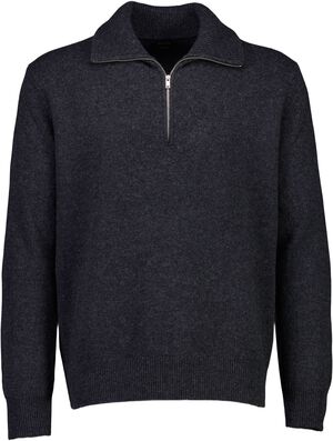 Lambswool half zip knit