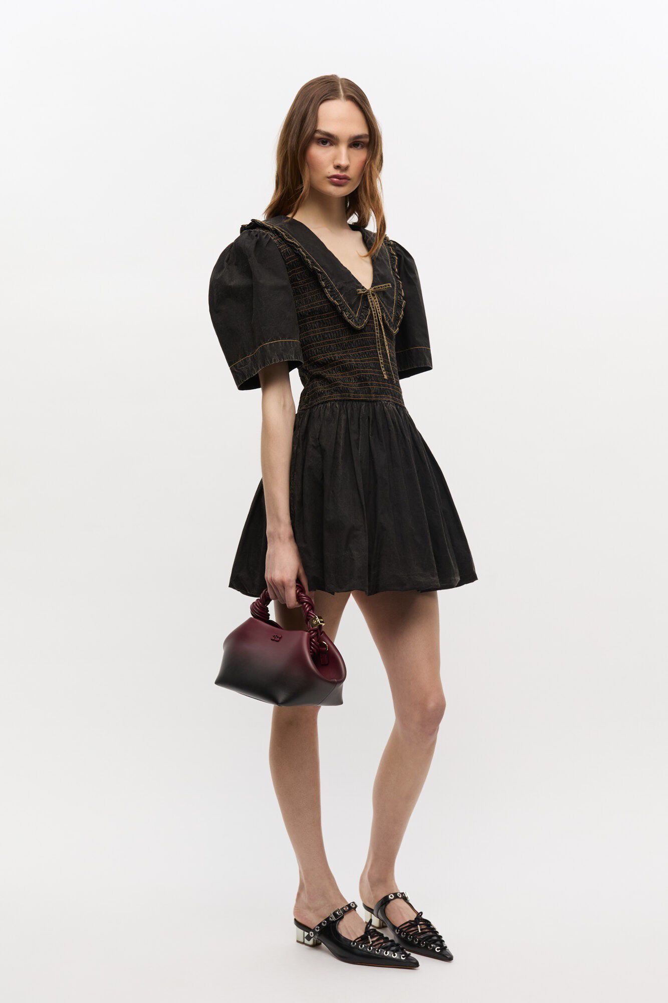 Ganni Bou Bag Small Croco