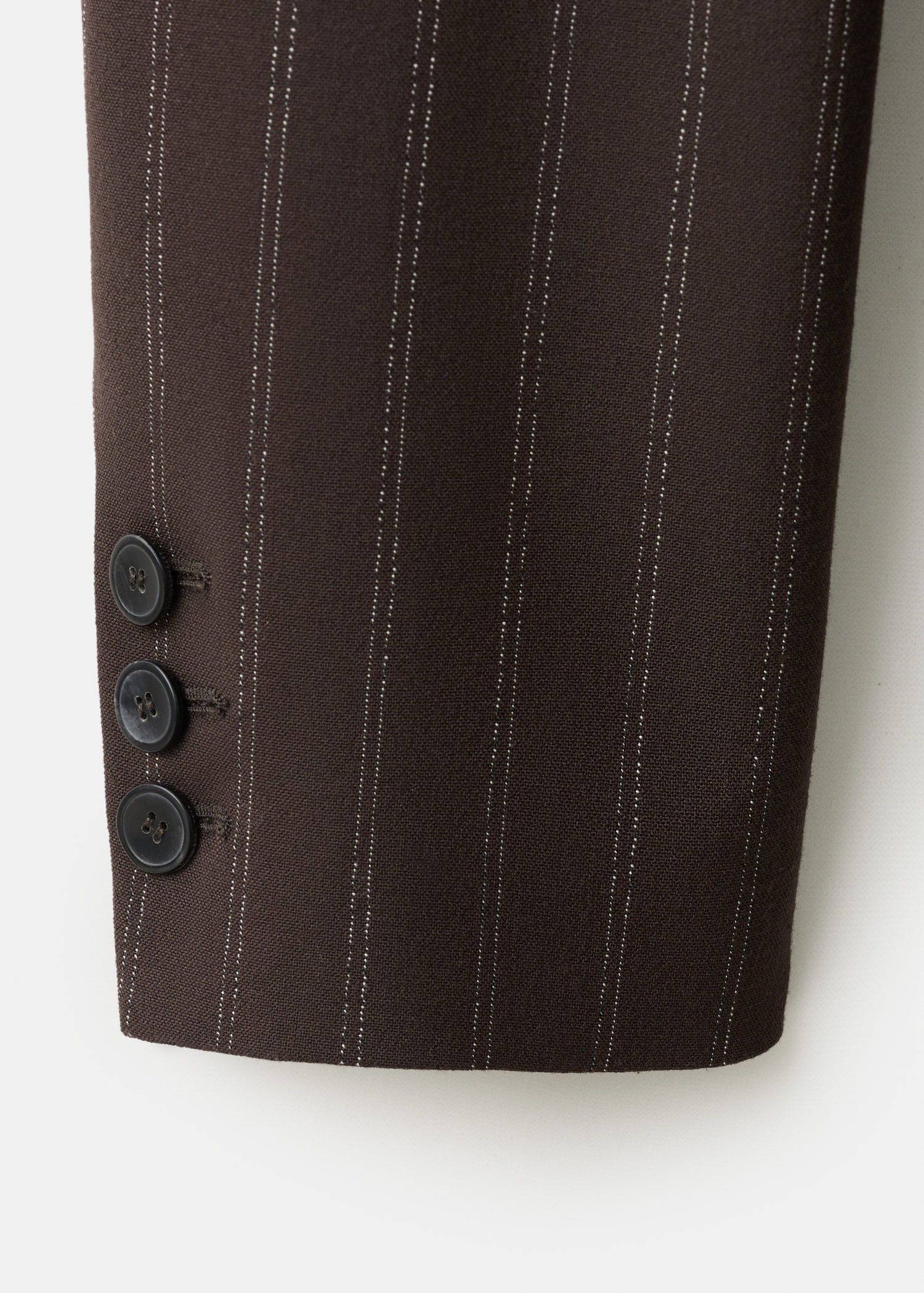 Double-breasted pinstripe suit jack