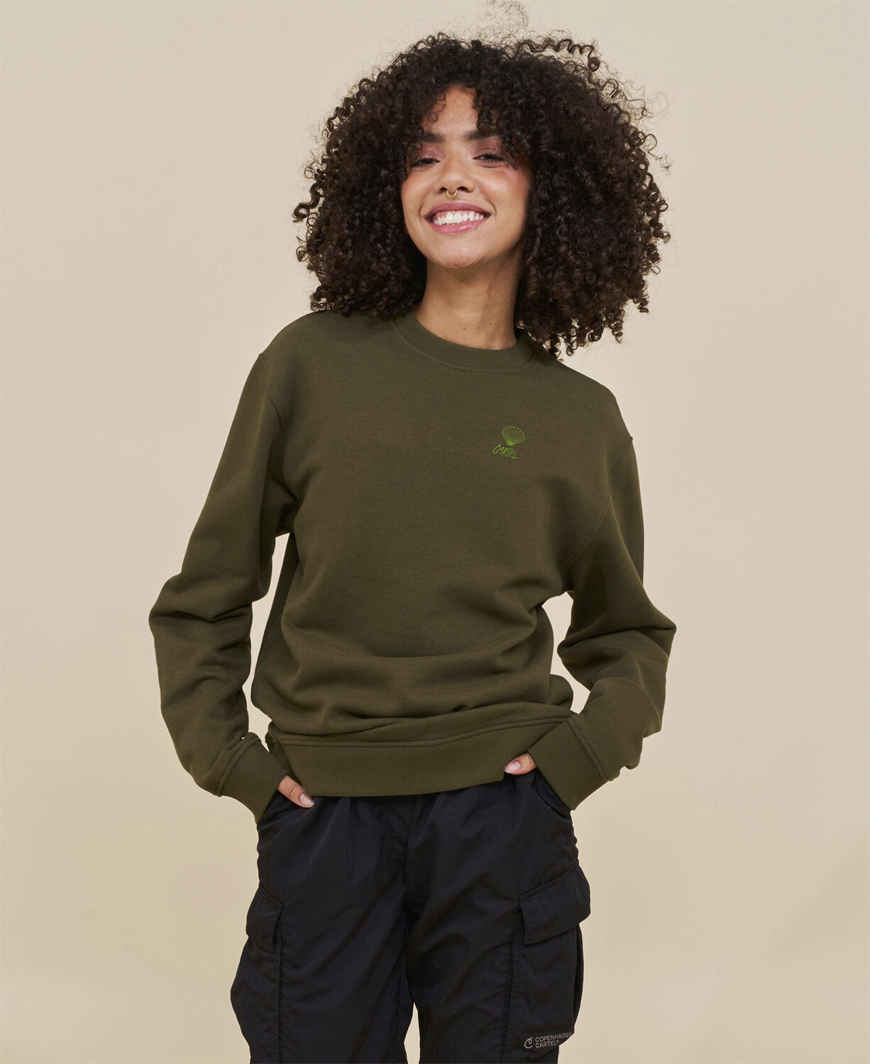 Cartel Scallop Embroidered Crewneck