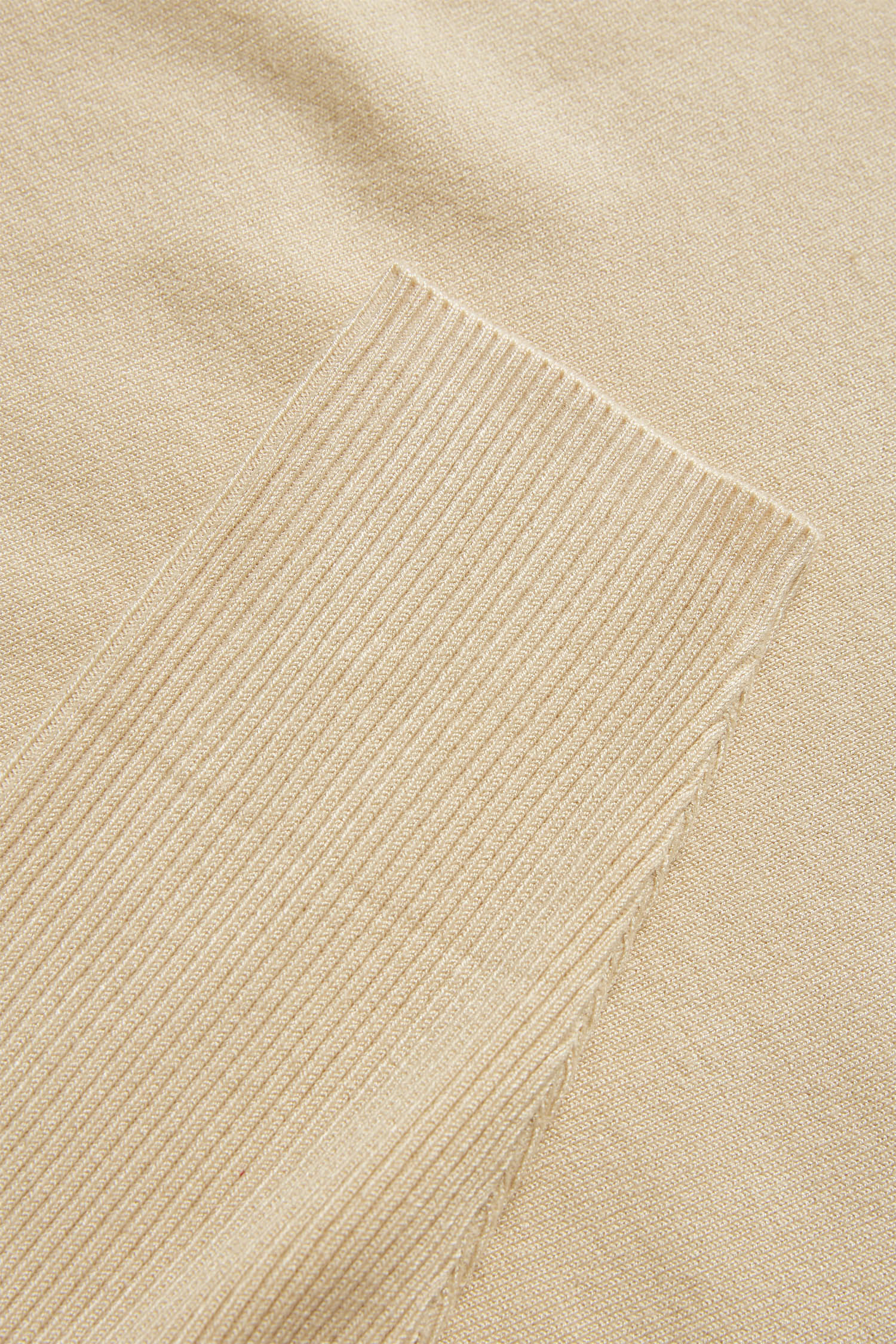 A2561, KNIT BLOUSE W RIB SL