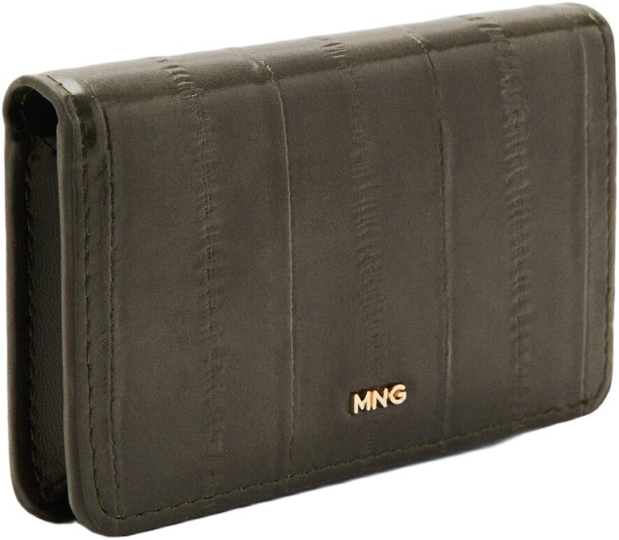 Small wallet with leather-effect fi