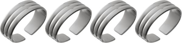 Servettring Thebe Edition 2024 4 st Blankt stål Recycled