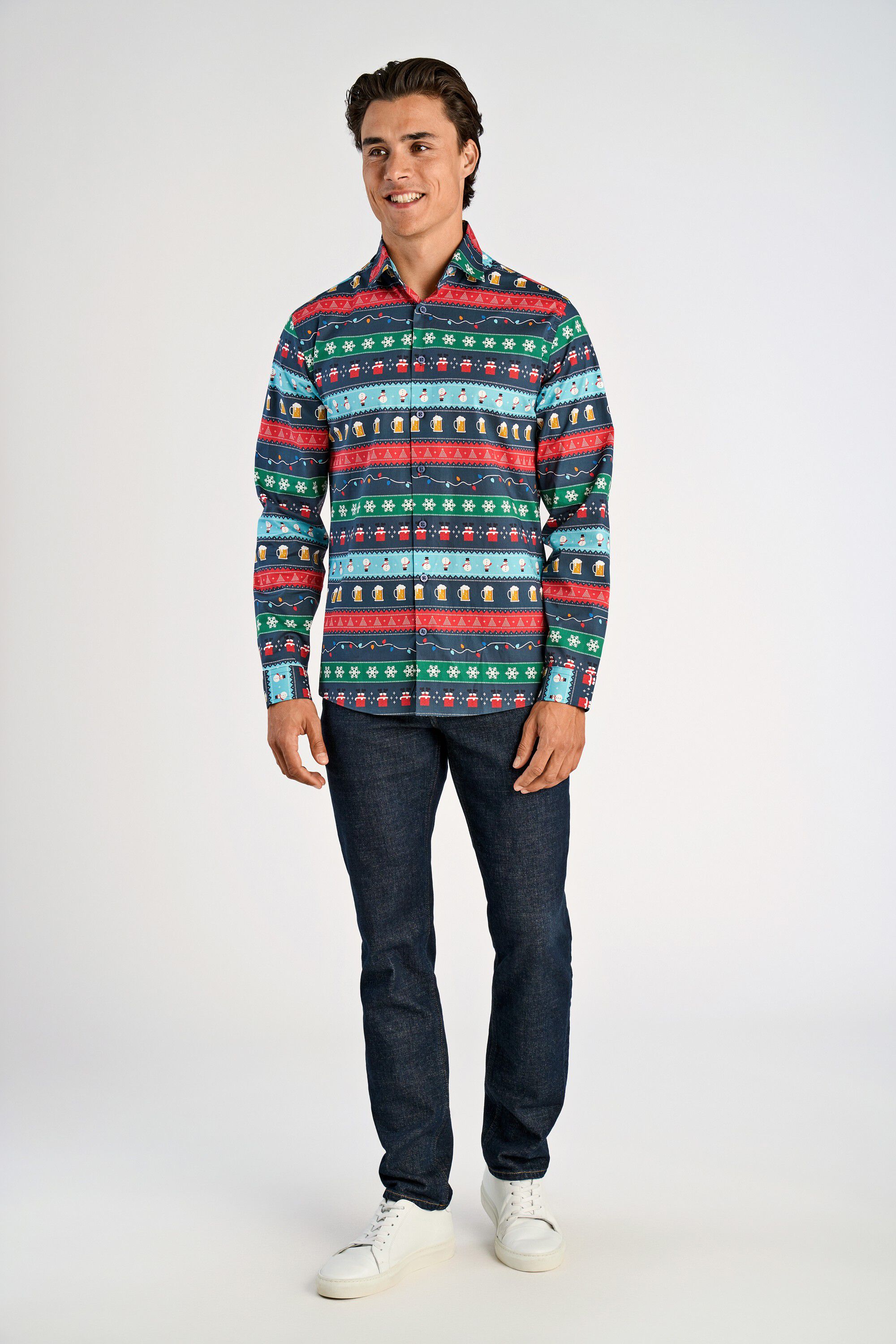 AOP Christmas shirt L/S
