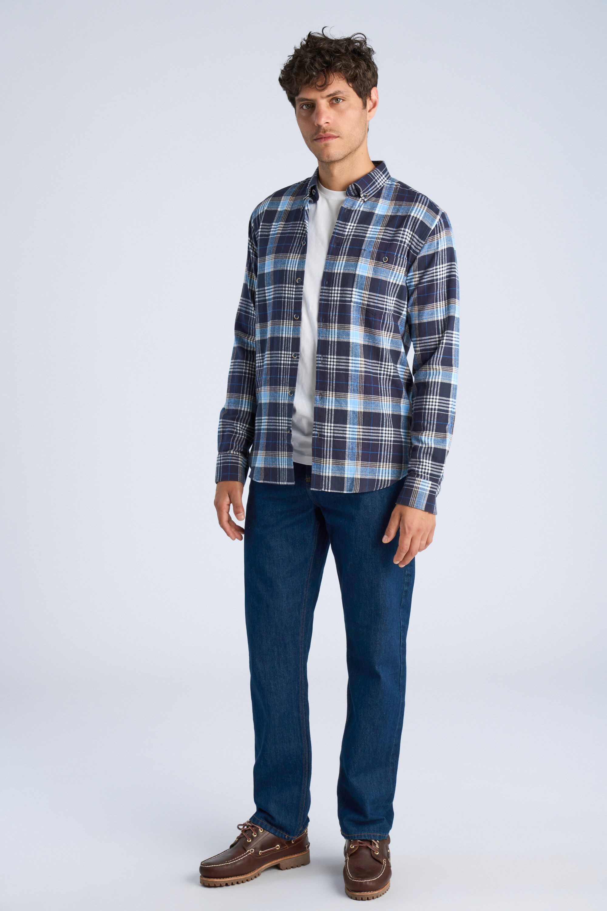Large checked shirt L/S