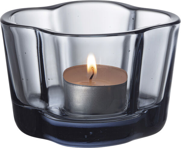 Aalto fyrfadsstage 6 cm - genbrugsglas