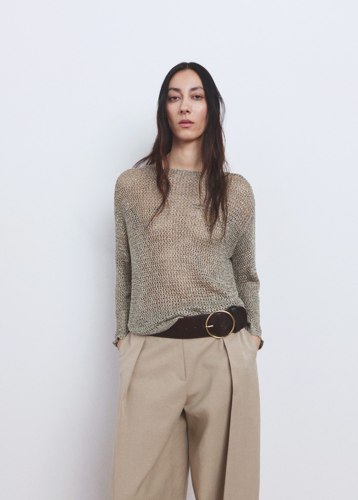 Lurex knitted sweater