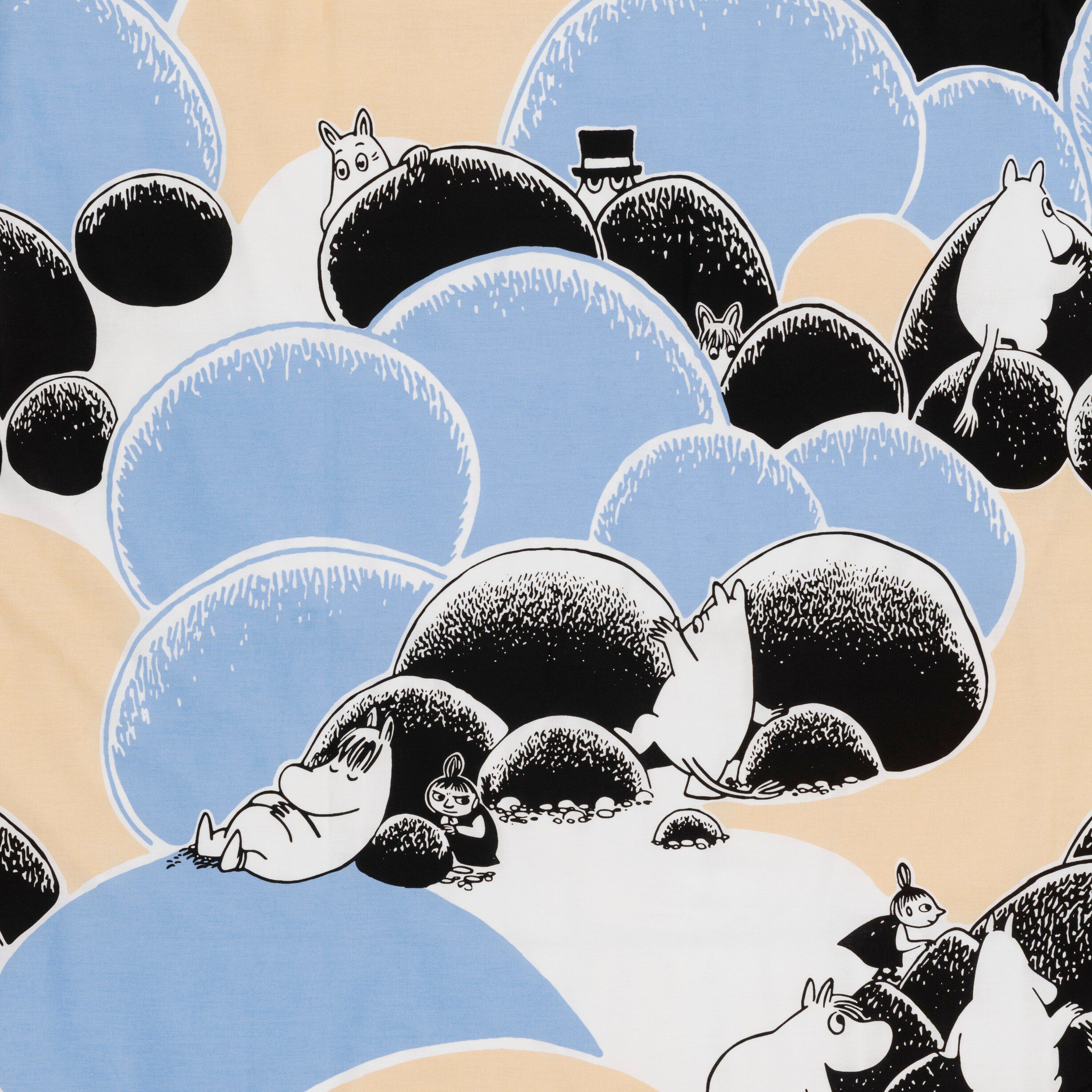 Moomin bedset 140x200 NO Pebbles GOTS