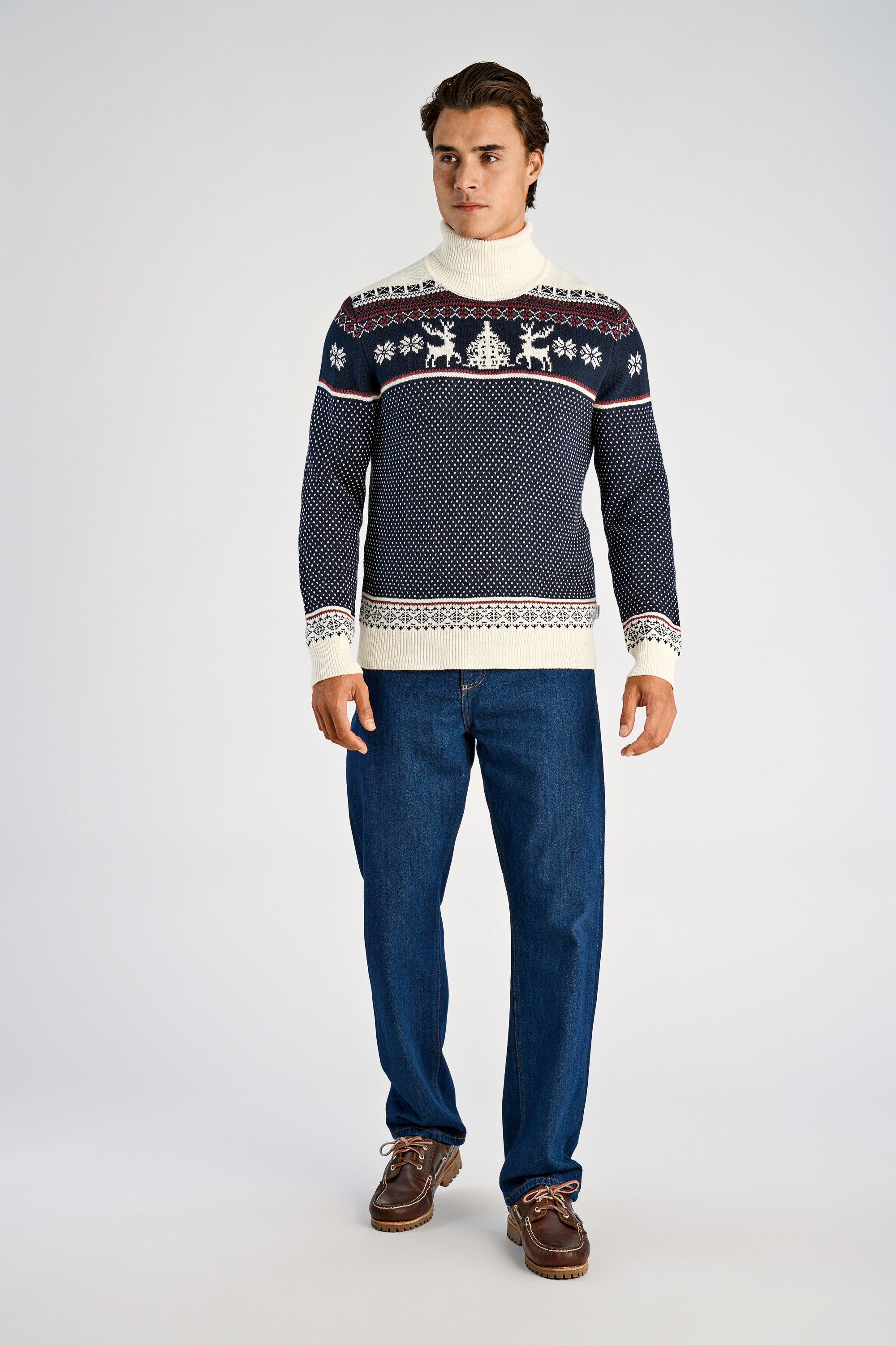 Jacquard holiday knit