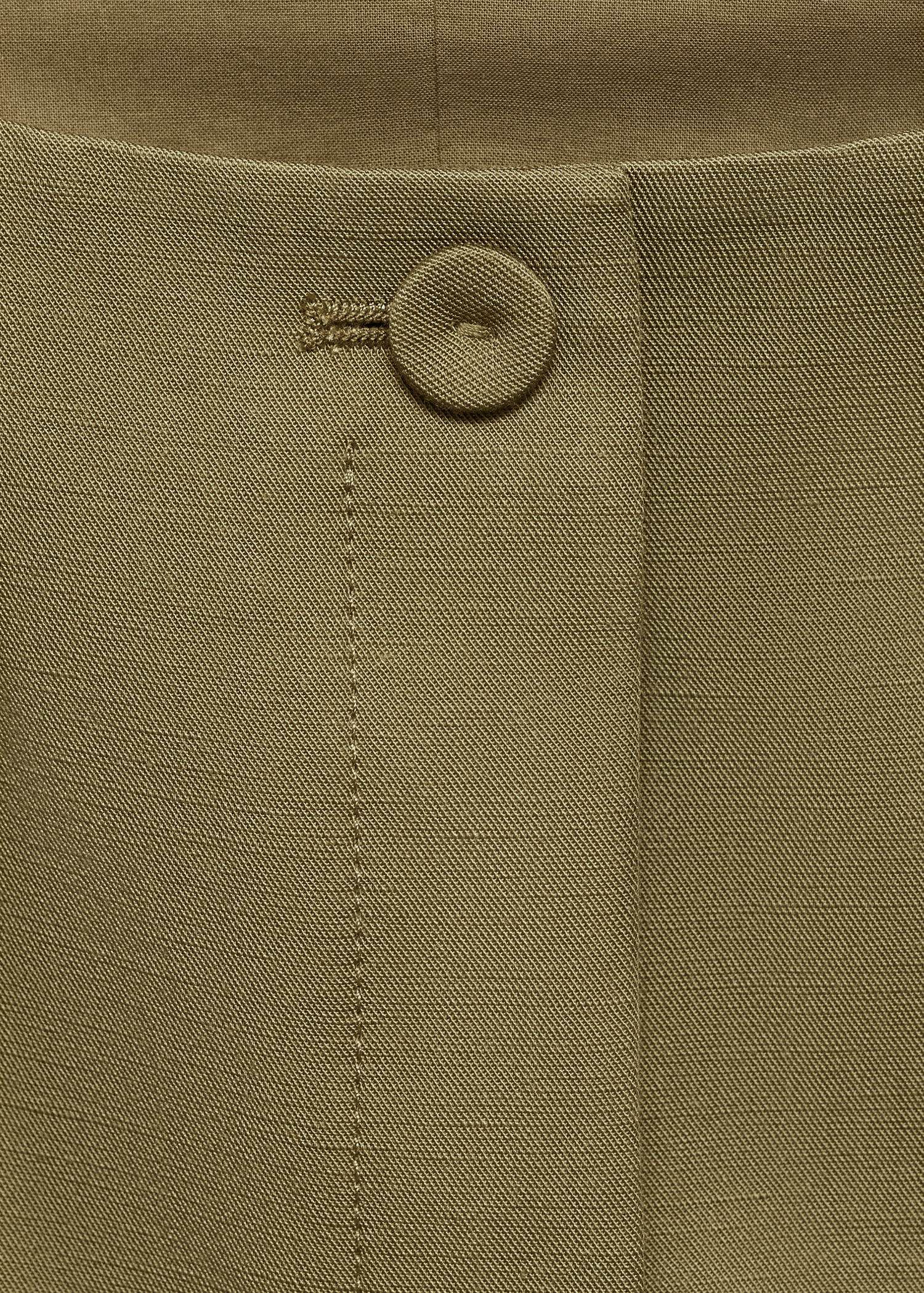 Linen-blend suit waistcoat
