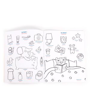 Moulin Roty - Klistermærkebog - Mit hverdagsliv