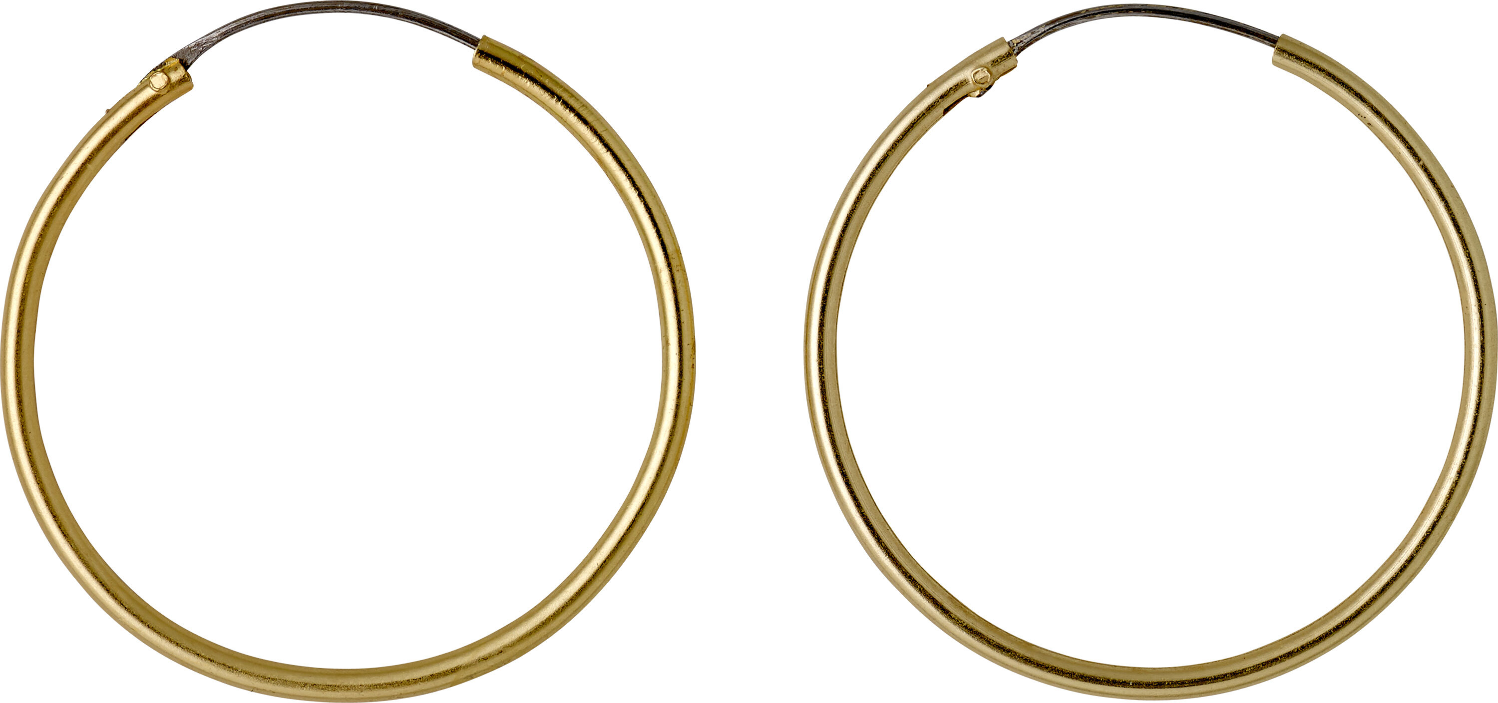 SANNE medium hoop earrings gold-plated