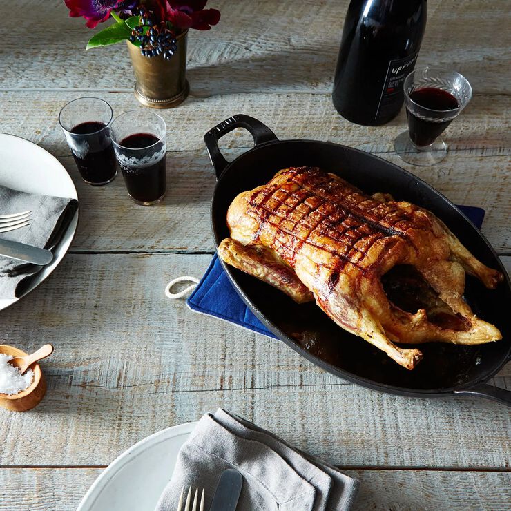 Ugnsform 37 Svart Oval Gjutjärn