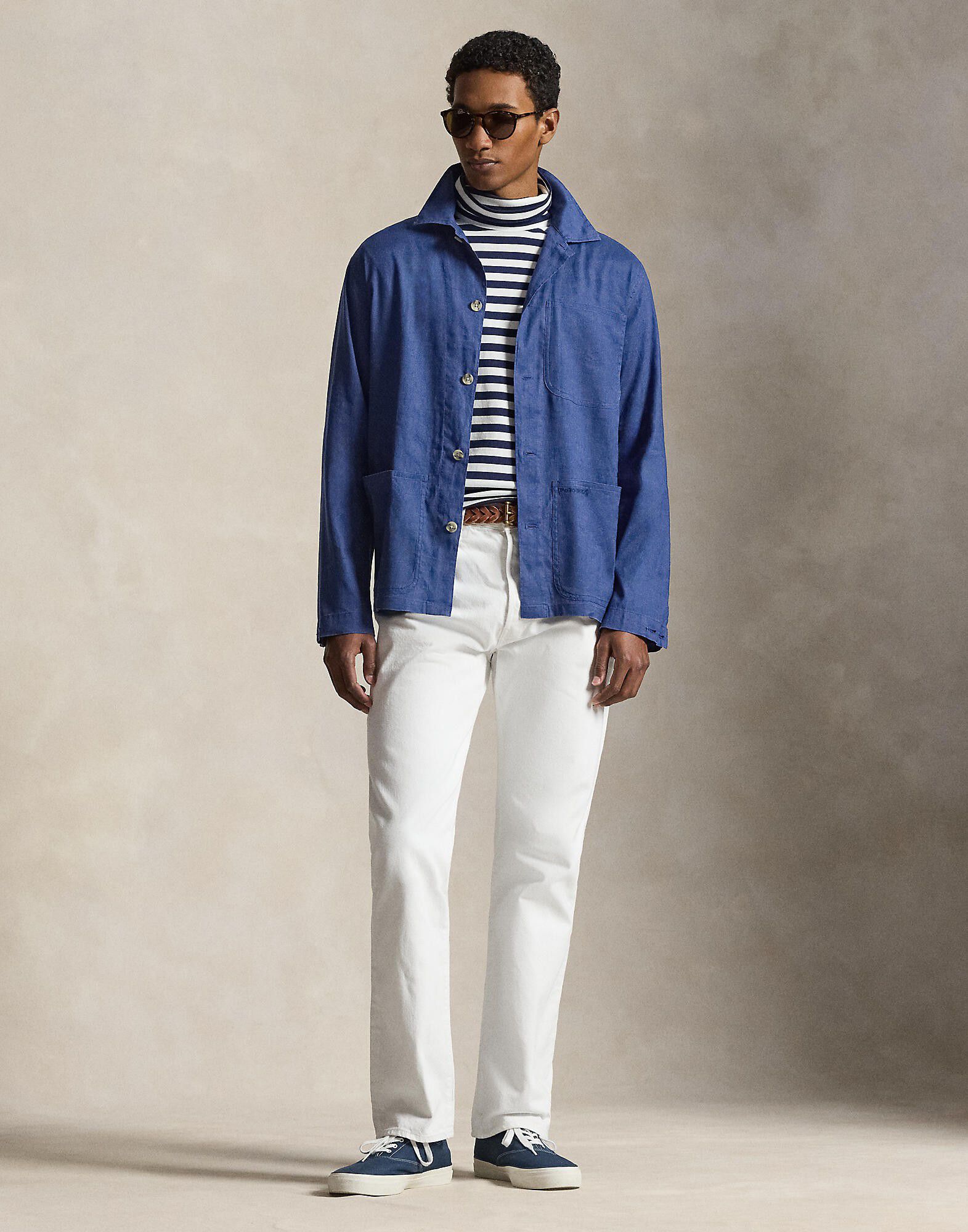 Stretch Linen-Cotton Overshirt