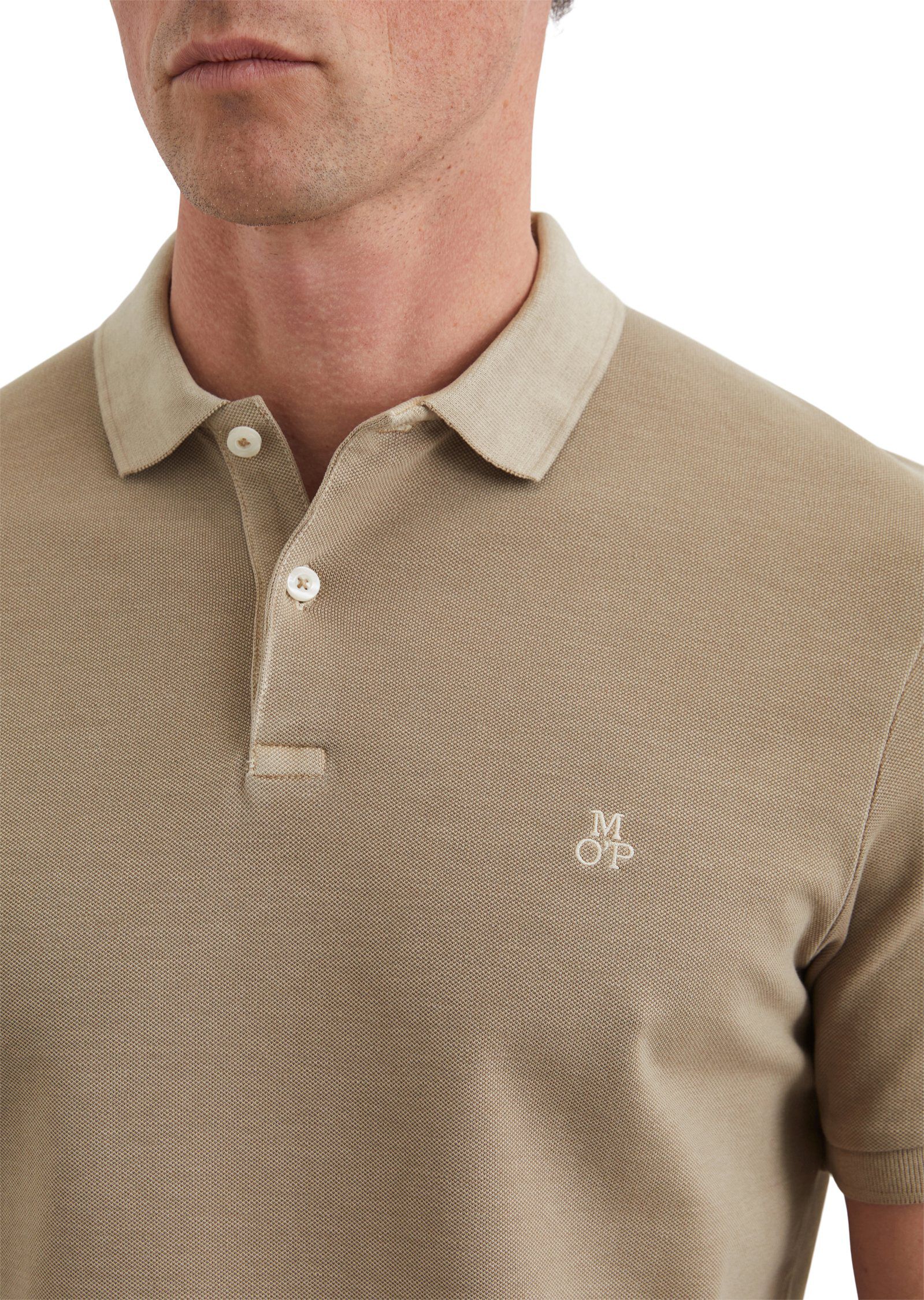 Poloshirt, short sleeve, rib collar