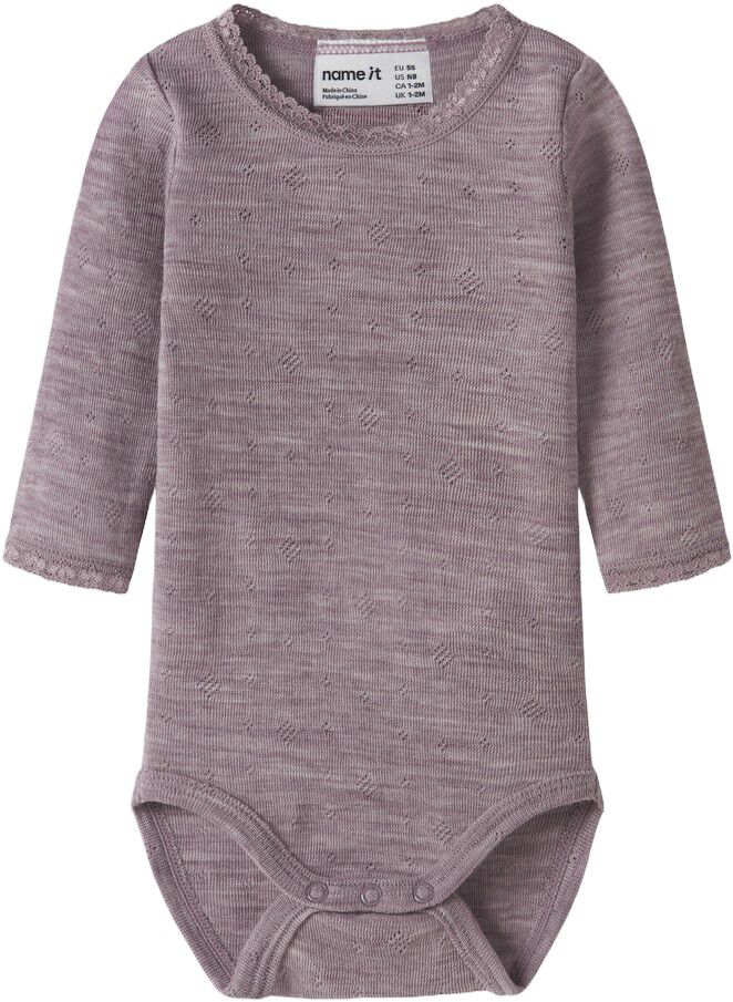 Nbfwang Wool Needle Ls Body Solid Noos