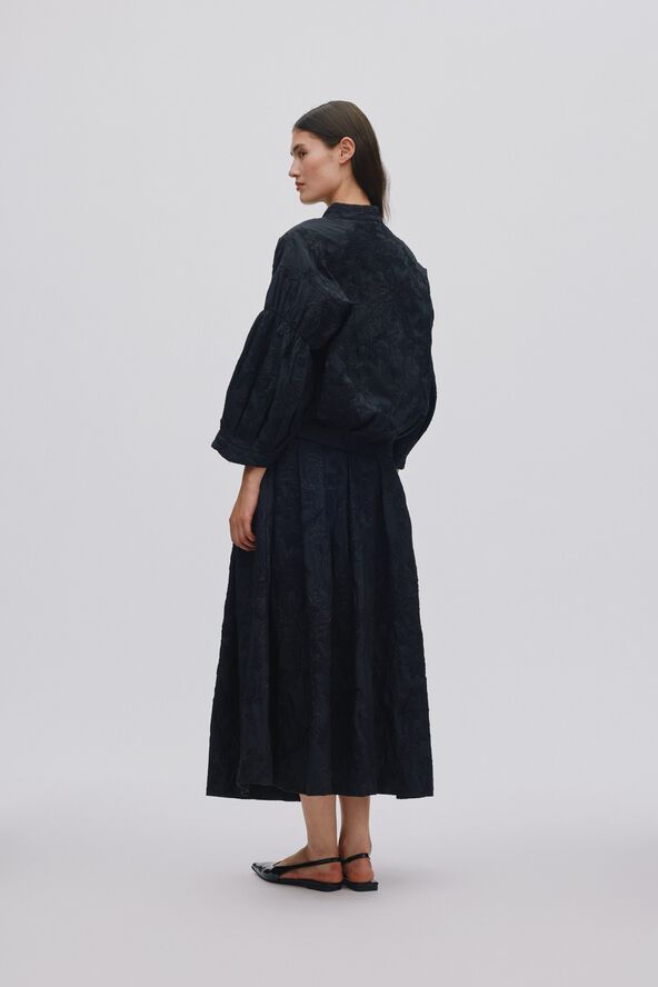Clipped jacquard shirt jacket - Can