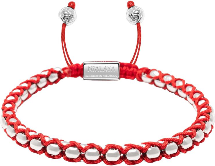 Red String Box Chain Bracelet in