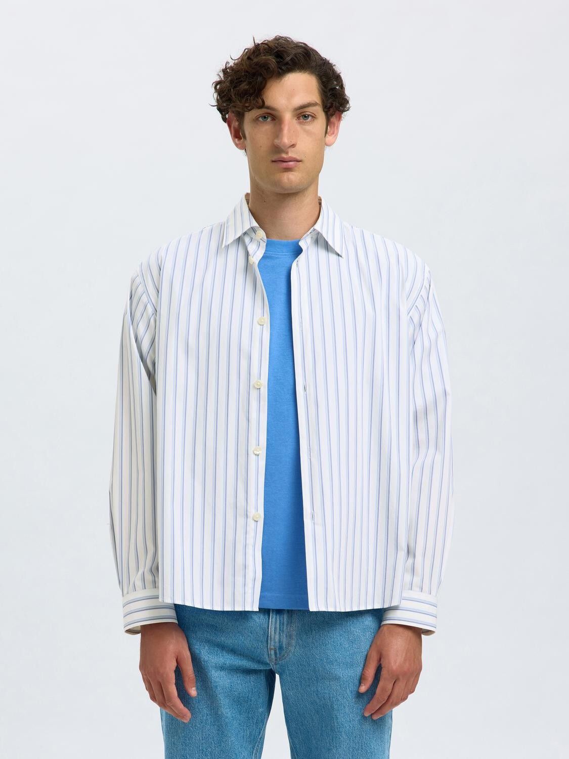 SLHRLXHENRI STRIPE LS SHIRT