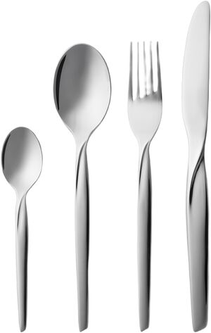 Bestickset Twist 16 delar Blankt stål
