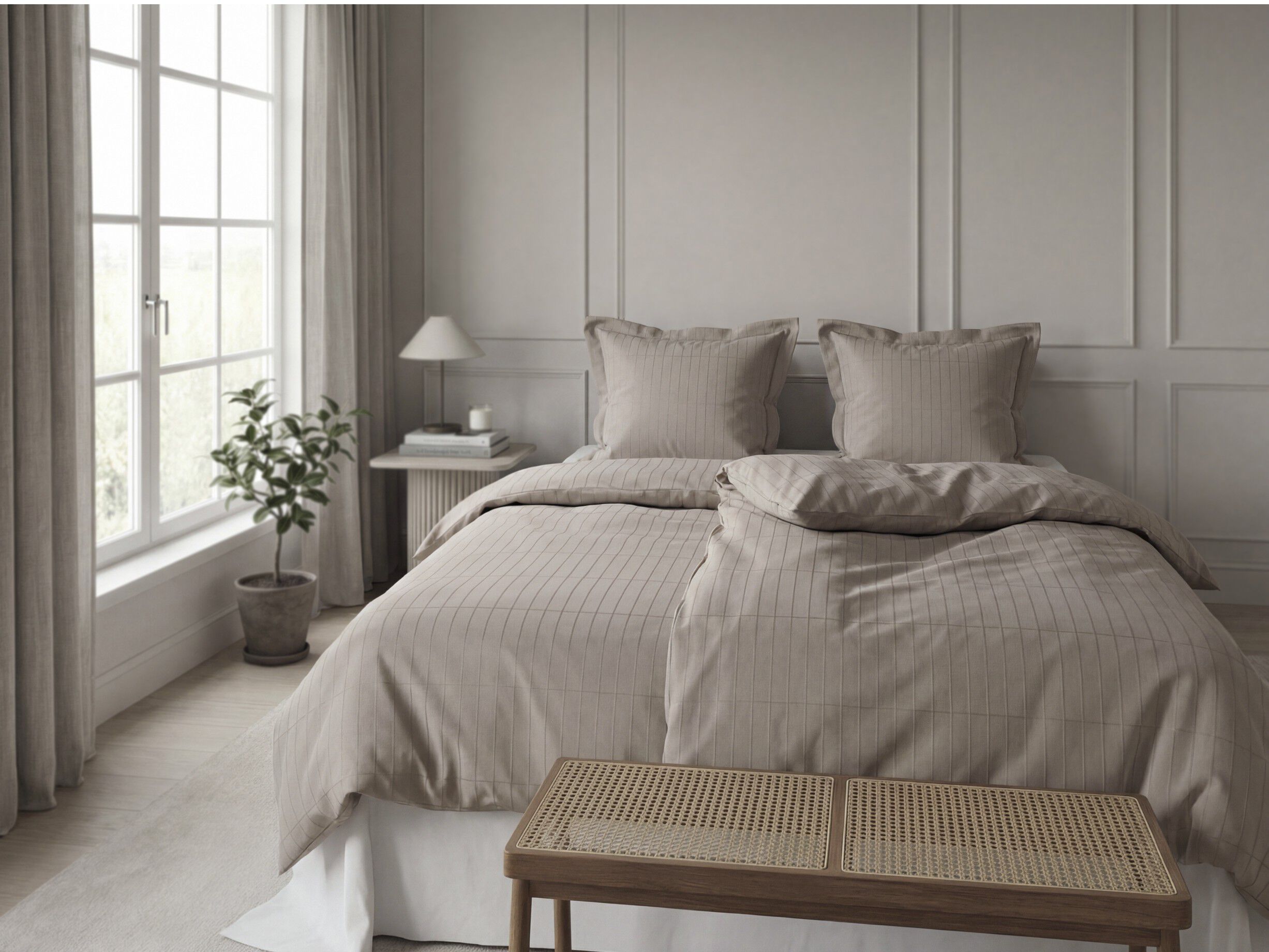 P&aring;slakanset 140x200 Essence Suite One Optisk vit