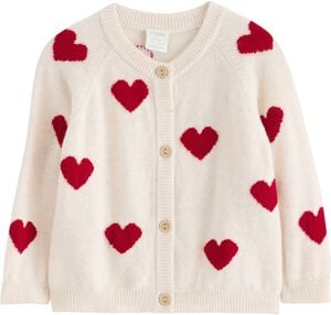 Stickad cardigan i mjuk merinoull m