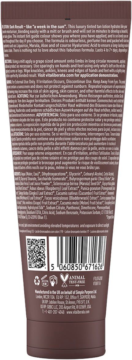 Tinted Tanning Lotion - Dark