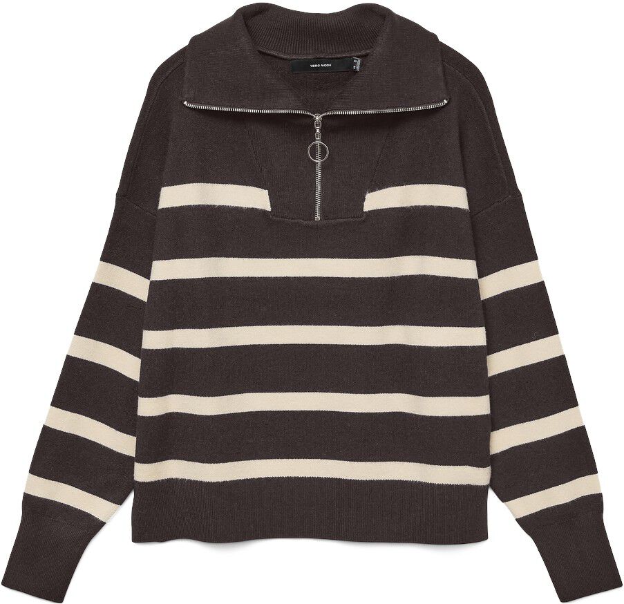 VMSABA STRIPE LS HIGHNECK BLOUSE GA