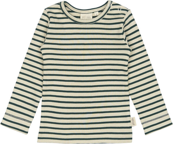 T-shirt L/S Modal Striped