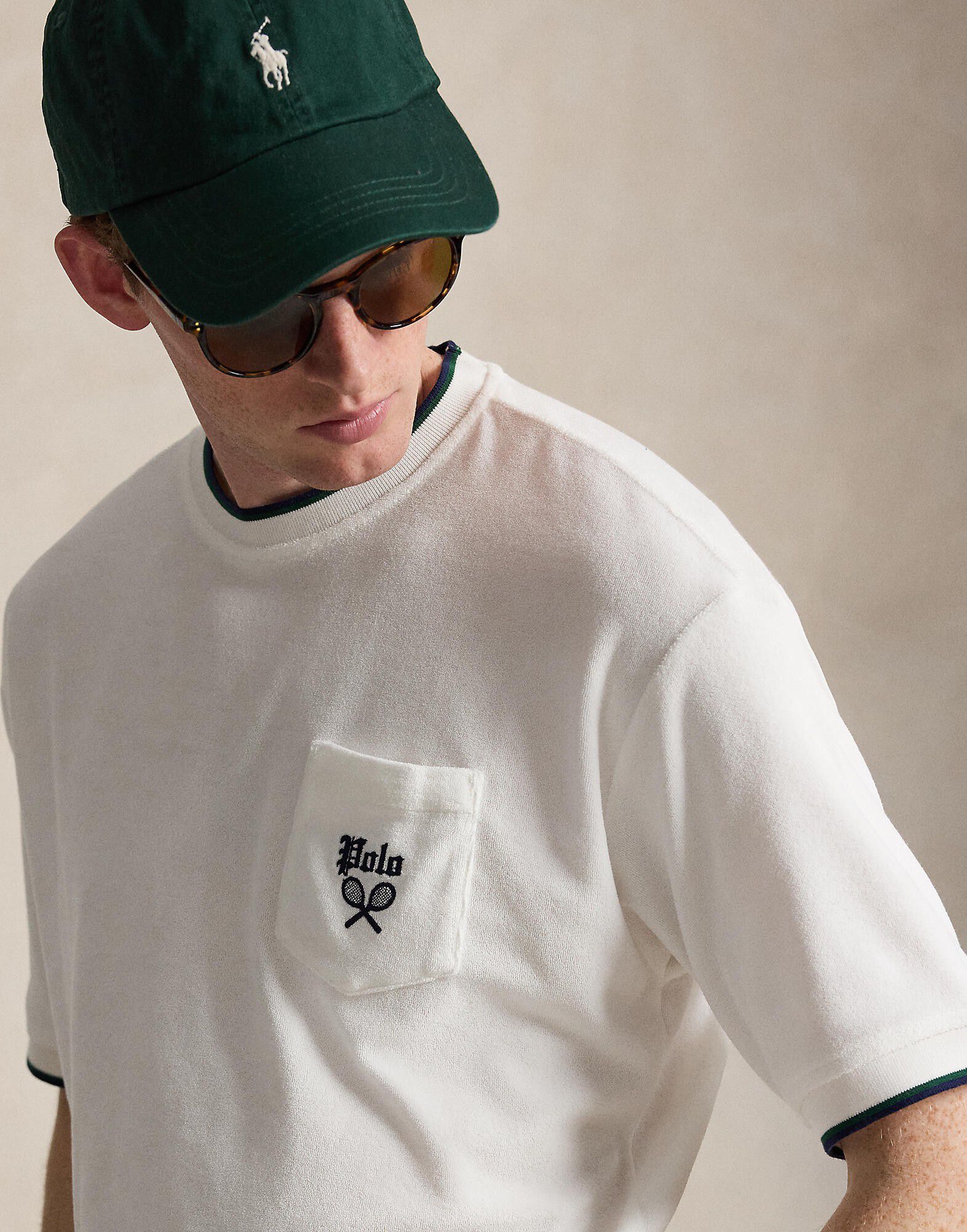 Relaxed Terry Short-Sleeve Sweatshirt