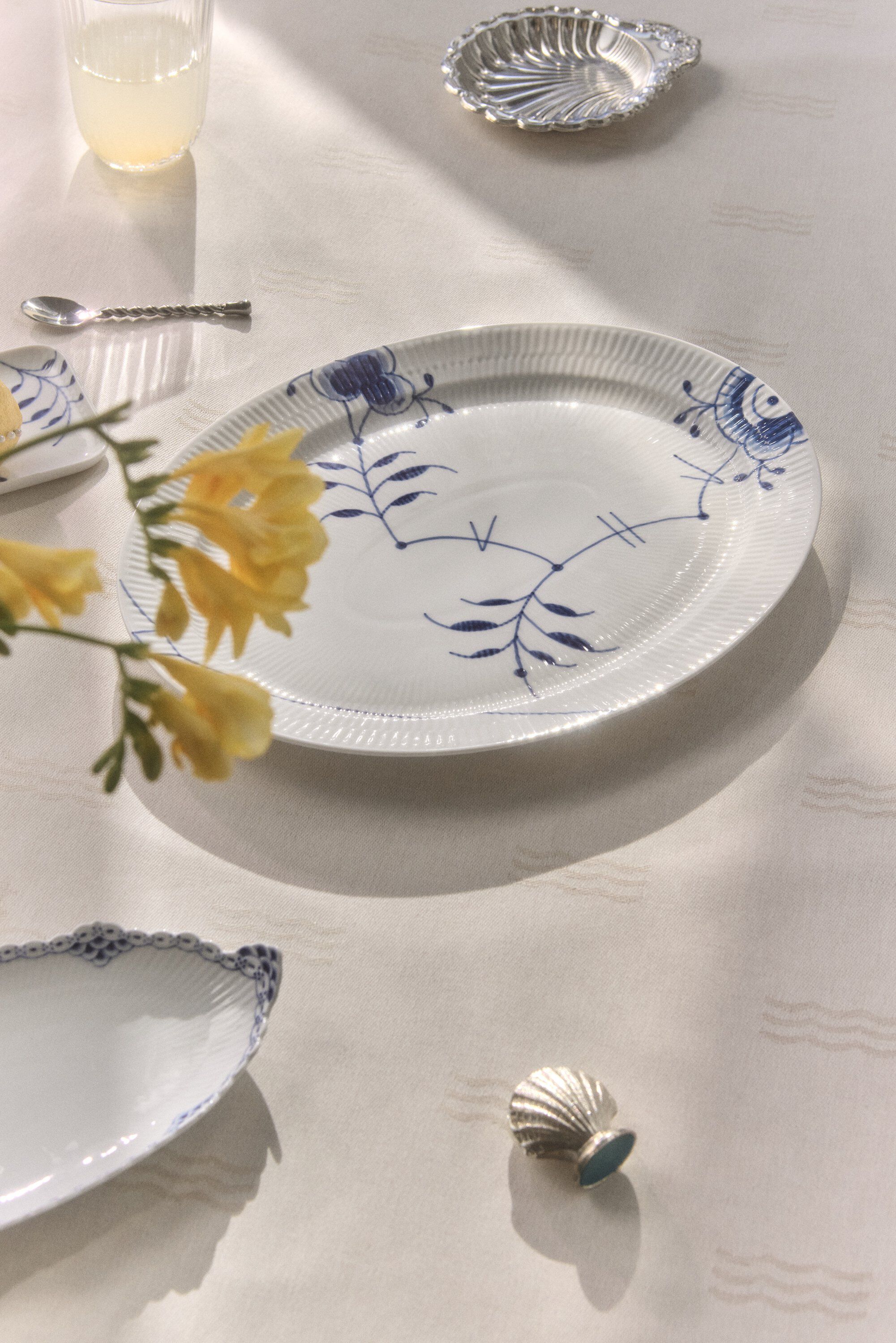 Waves dug, hvid, 320 X 144 cm