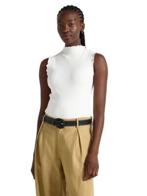 �rml&ouml;s ribbad topp med b&aring;tringni