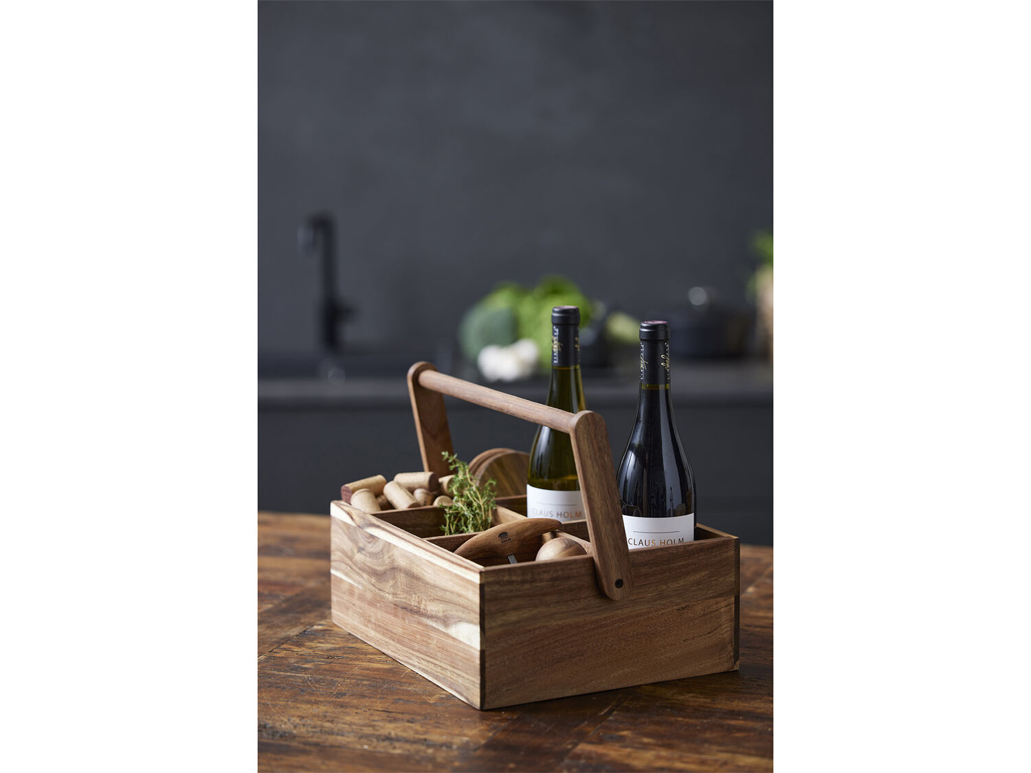 Multil&aring;da 36x27x28 cm Akaciatr&auml;