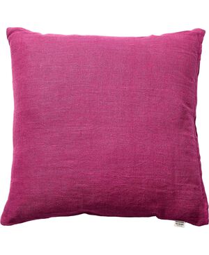 LINEN/FUCHSIA, PYNTEPUDE 48x48 CM